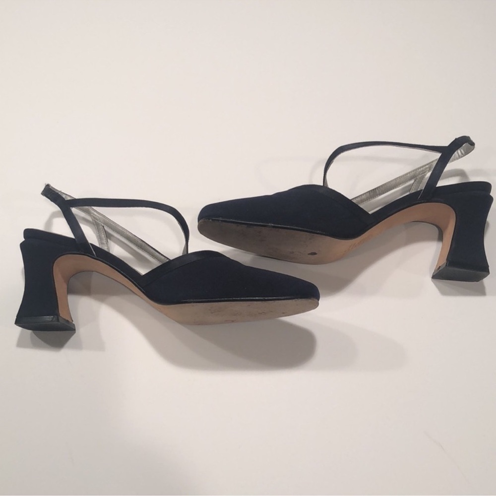 NINA Navy Blue Dress Heels Size 5.5 - Picture 5 of 8